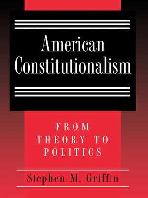 cover image of American Constitutionalism